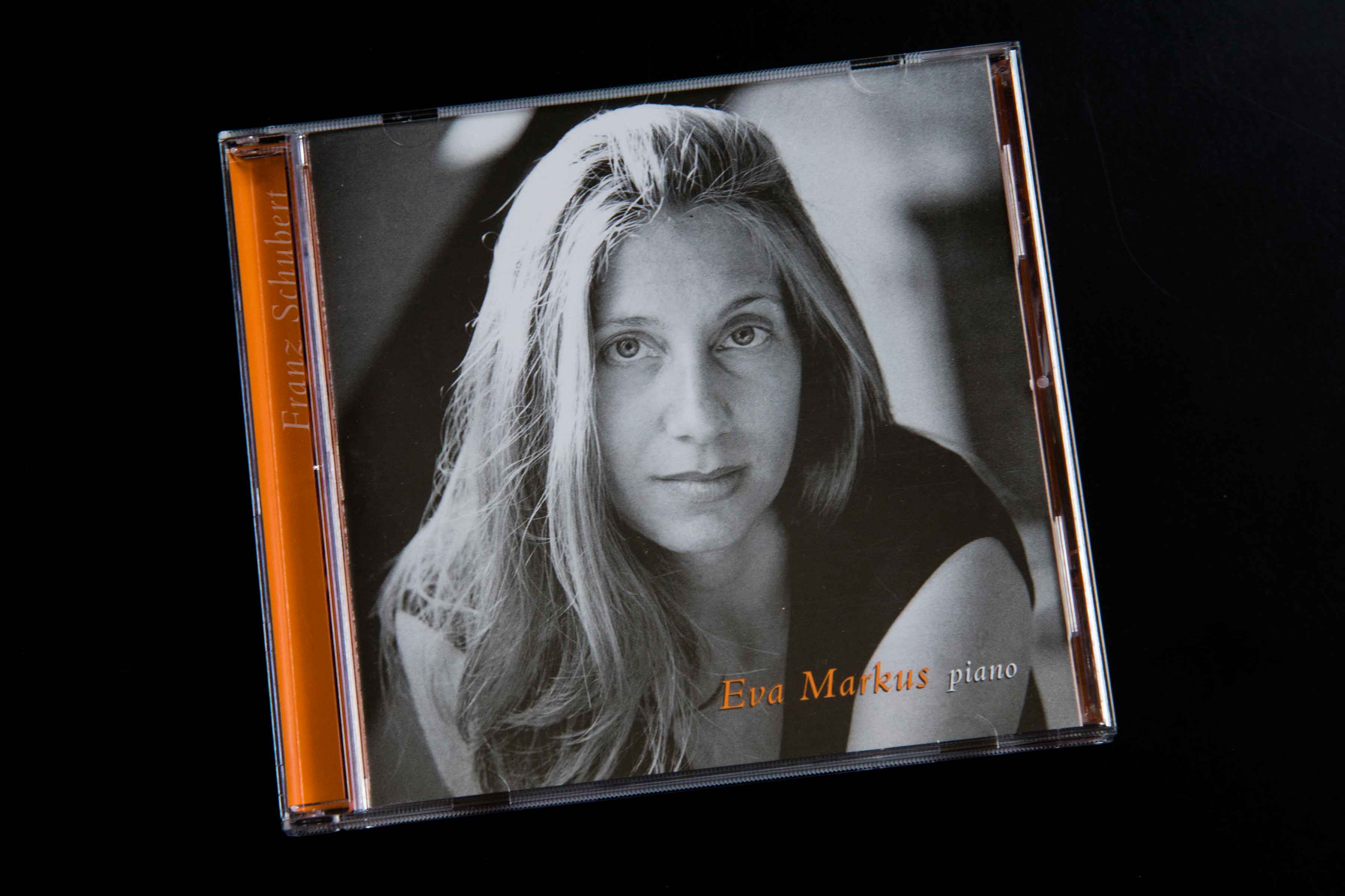 Eva composing at the piano