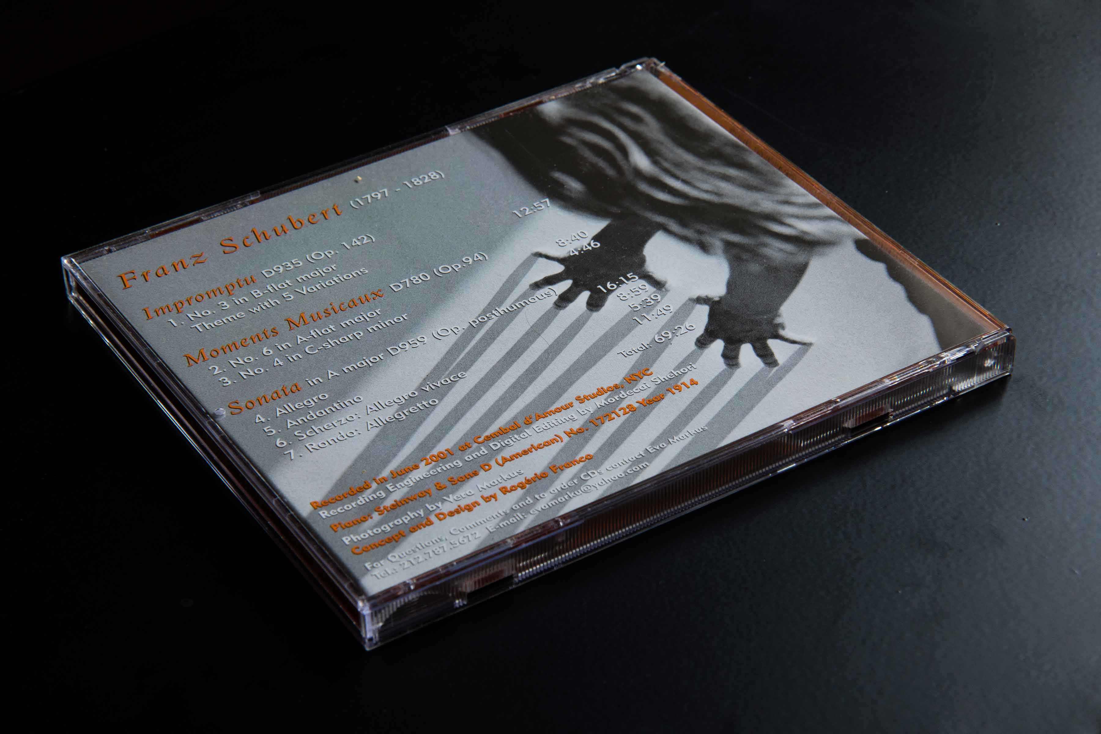 Eva composing at the piano