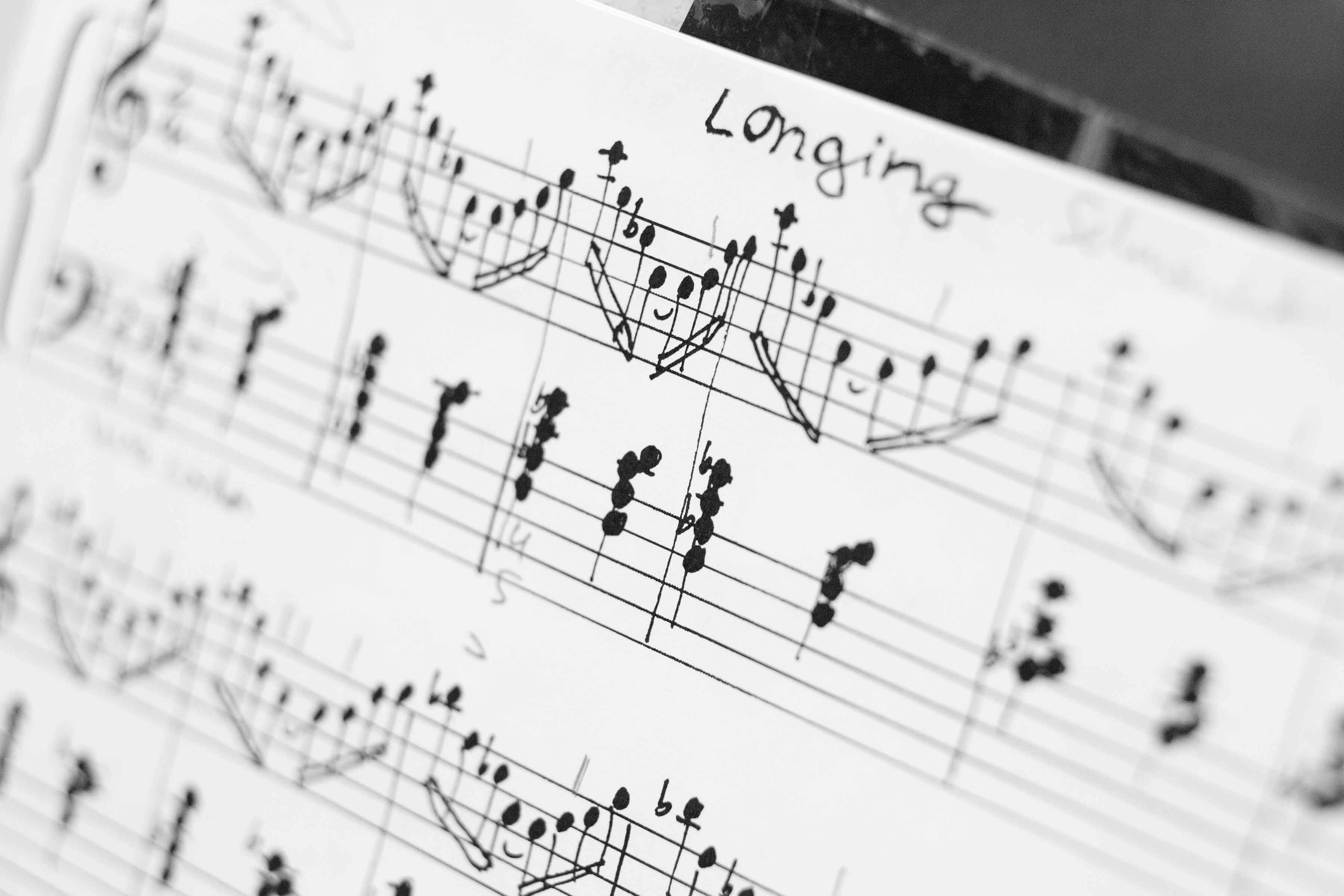 Eva's composition sheet